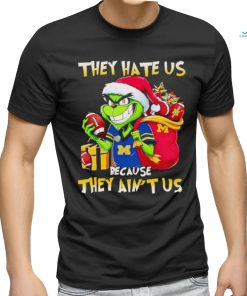 Michigan Wolverines Santa Grinch they hate us because they ain’t us shirt