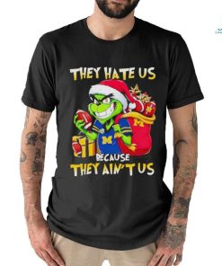 Michigan Wolverines Santa Grinch they hate us because they ain’t us shirt