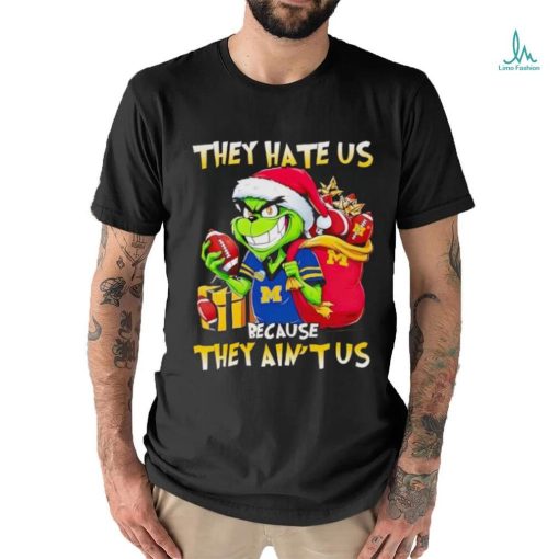 Michigan Wolverines Santa Grinch they hate us because they ain’t us shirt