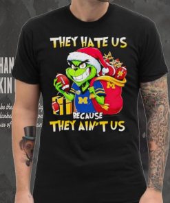 Michigan Wolverines Santa Grinch they hate us because they ain’t us shirt