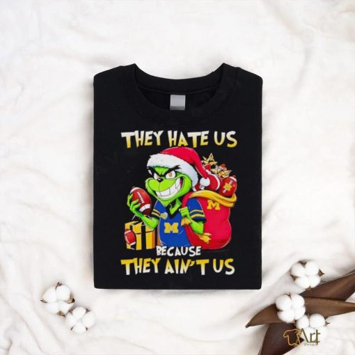 Michigan Wolverines Santa Grinch they hate us because they ain’t us shirt
