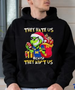 Michigan Wolverines Santa Grinch they hate us because they ain’t us shirt