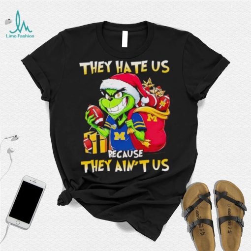 Michigan Wolverines Santa Grinch they hate us because they ain’t us shirt