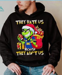 Michigan Wolverines Santa Grinch they hate us because they ain’t us shirt