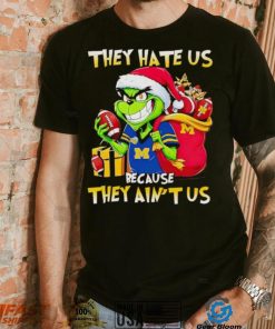 Michigan Wolverines Santa Grinch they hate us because they ain’t us shirt