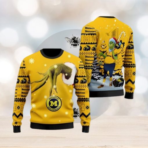 Michigan Wolverines Team Grinch Ugly Christmas Sweater Cute Christmas Gift