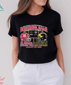 Michigan Wolverines Vs Alabama Crimson Tide Rose Bowl College Football Playoff Semifinal 2024 Shirt