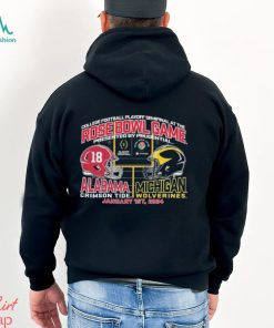 Michigan Wolverines Vs Alabama Crimson Tide Rose Bowl College Football Playoff Semifinal 2024 Shirt