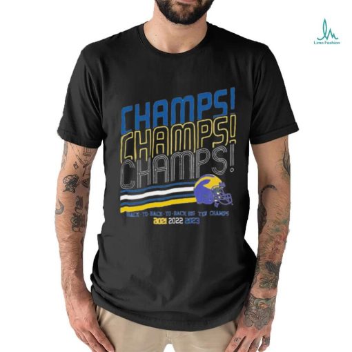 Michigan Wolverines football champs champs champs back to back to back Big Ten Champion 2021 2022 2023 shirt