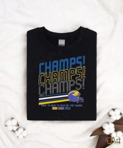 Michigan Wolverines football champs champs champs back to back to back Big Ten Champion 2021 2022 2023 shirt