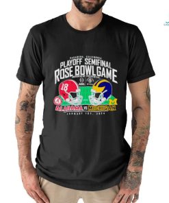 Michigan Wolverines vs. Alabama Crimson Tide College Football Playoff 2024 Rose Bowl Matchup shirt