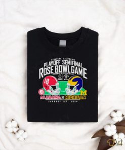 Michigan Wolverines vs. Alabama Crimson Tide College Football Playoff 2024 Rose Bowl Matchup shirt, hoodie, sweater, long sleeve and tank top Michigan Wolverines vs. Alabama Crimson Tide College Football Playoff 2024 Rose Bowl Matchup shirt