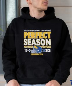 Michigan wolverines 2023 perfect season big 10 conference champions t shirt