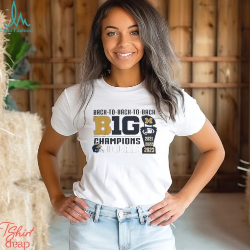 Michigan wolverines logo 2023 big 10 trophy conference champions T shirt