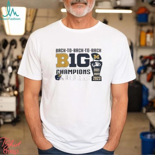 Michigan wolverines logo 2023 big 10 trophy conference champions T shirt