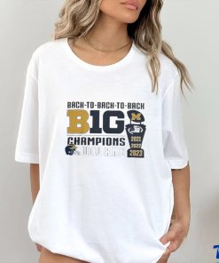 Michigan wolverines logo 2023 big 10 trophy conference champions t shirt