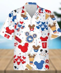 Mickey American Sweets 4th Of July Full Printing Hawaiian Shirt