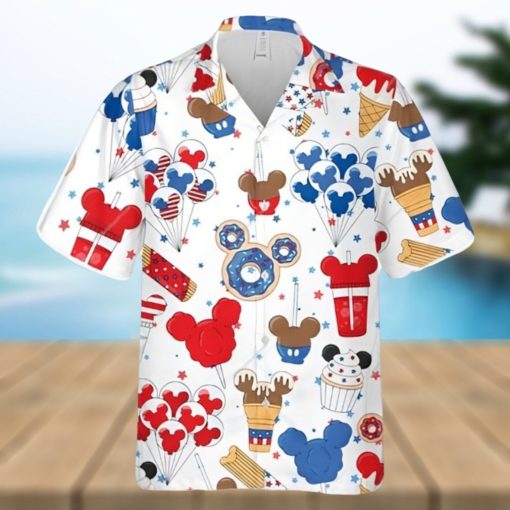 Mickey American Sweets 4th Of July Full Printing Hawaiian Shirt