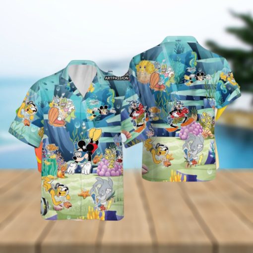 Mickey And Friends Hawaii Shirt, Mickey Aloha Shirt