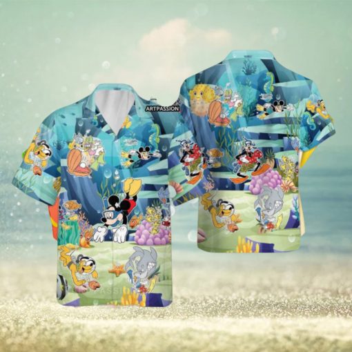 Mickey And Friends Hawaii Shirt, Mickey Aloha Shirt