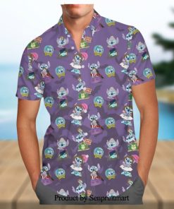 Mickey And Friends Hot Air Balloon Ride Disney Cartoon Graphics Inspired Full Printing Hawaiian Shirt