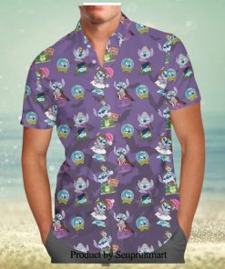 Mickey And Friends Hot Air Balloon Ride Disney Cartoon Graphics Inspired Full Printing Hawaiian Shirt