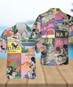 Mickey And Friends Retro Summer Full Printing Hawaiian Shirt