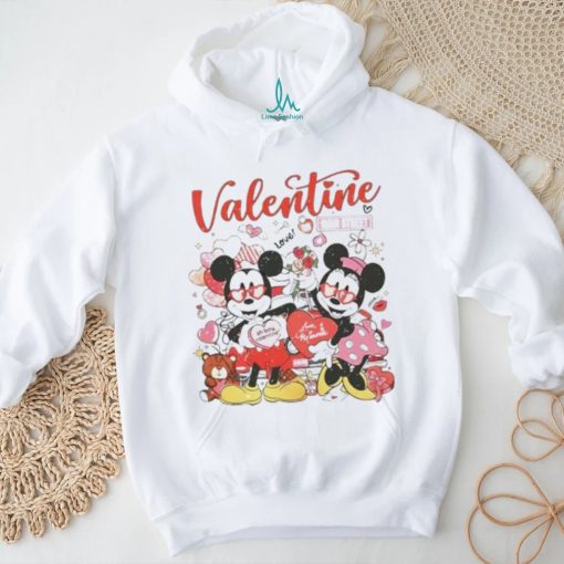 Mickey Minnie Disney true love Valentine on main street shirt