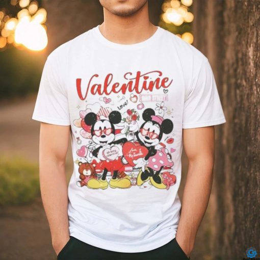 Mickey Minnie Disney true love Valentine on main street shirt