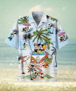 Mickey Minnie Mouse Hippie Beach Hawaiian T Shirt