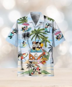 Mickey Minnie Mouse Hippie Beach Hawaiian T Shirt
