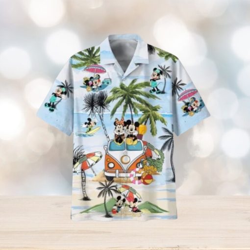Mickey Minnie Mouse Hippie Beach Hawaiian T Shirt