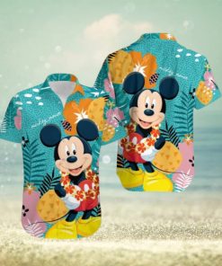 Mickey Mouse Aloha Flower Hawaiian T Shirt