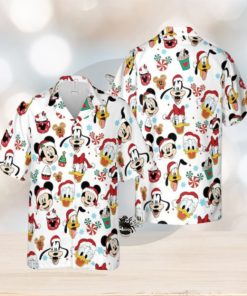 Mickey Mouse And Friends Disney Christmas Candy Hawaiian Shirt