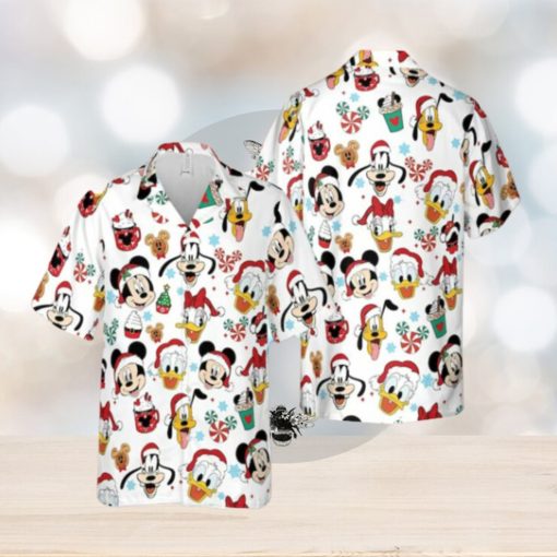 Mickey Mouse And Friends Disney Christmas Candy Hawaiian Shirt