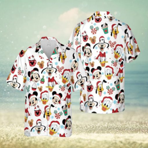 Mickey Mouse And Friends Disney Christmas Candy Hawaiian Shirt