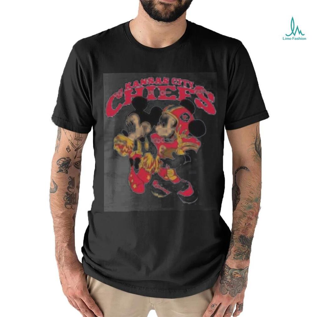 Mickey Mouse And Minnie Mouse Kansas City Chiefs Shirt Mickey Mouse And Minnie Mouse Kansas City Chiefs Shirt