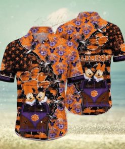 Mickey Mouse Disney NCAA Clemson Tigers Hawaiian Shirt Beach Lovers Gift