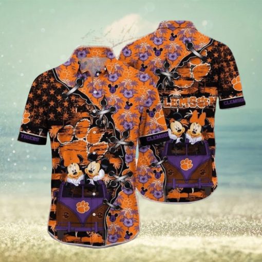 Mickey Mouse Disney NCAA Clemson Tigers Hawaiian Shirt Beach Lovers Gift