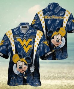 Mickey Mouse Disney NCAA West Virginia Mountaineers WVU Hawaiian Shirt Best Beach Gift