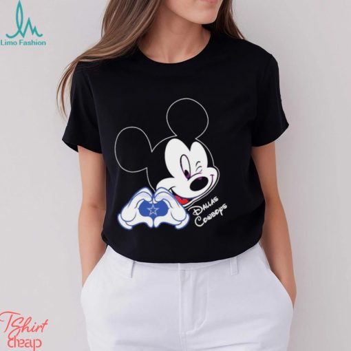 Mickey Mouse Love Dallas Cowboys Logo Shirt