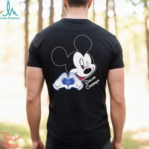 Mickey Mouse Love Dallas Cowboys Logo Shirt