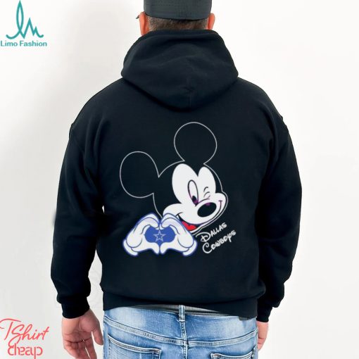Mickey Mouse Love Dallas Cowboys Logo Shirt