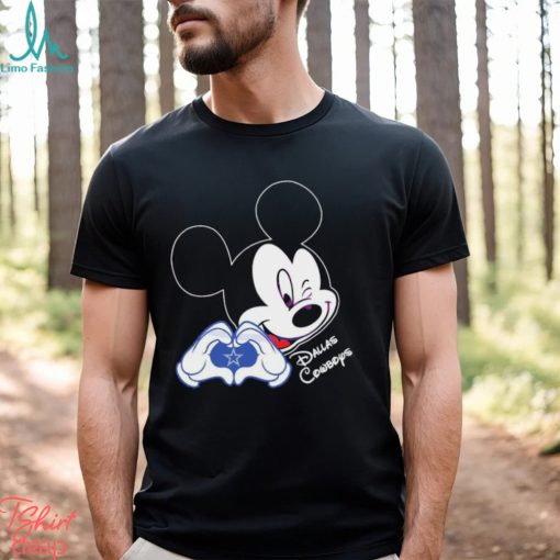 Mickey Mouse Love Dallas Cowboys Logo Shirt