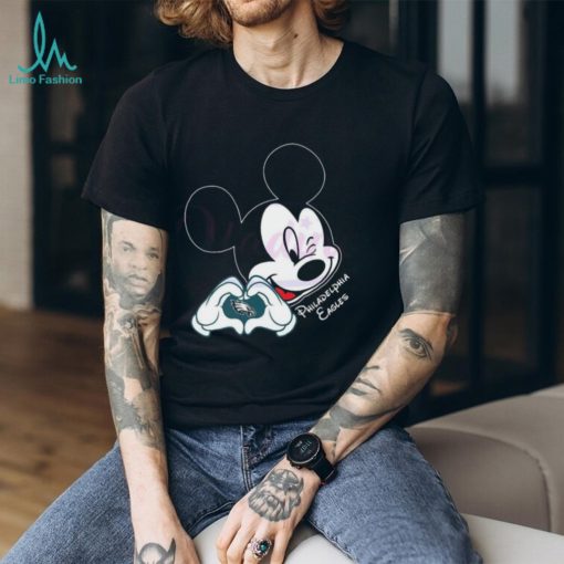 Mickey Mouse Love Philadelphia Eagles NFL 2024 T shirt
