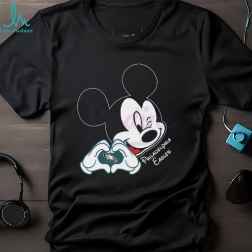 Mickey Mouse Love Philadelphia Eagles NFL 2024 T shirt