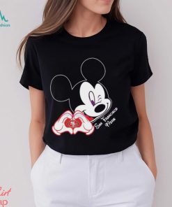 Mickey Mouse Love San Francisco 49ers Logo Shirt