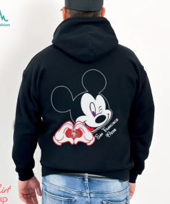 Mickey Mouse Love San Francisco 49ers Logo Shirt, hoodie, sweater, long sleeve and tank top Mickey Mouse Love San Francisco 49ers Logo Shirt