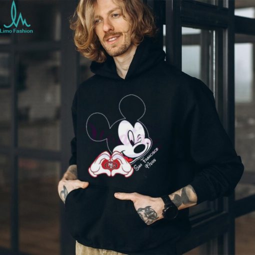 Mickey Mouse Love San Francisco 49ers NFL 2024 Shirt