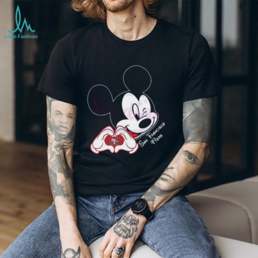 Mickey Mouse Love San Francisco 49ers NFL 2024 Shirt